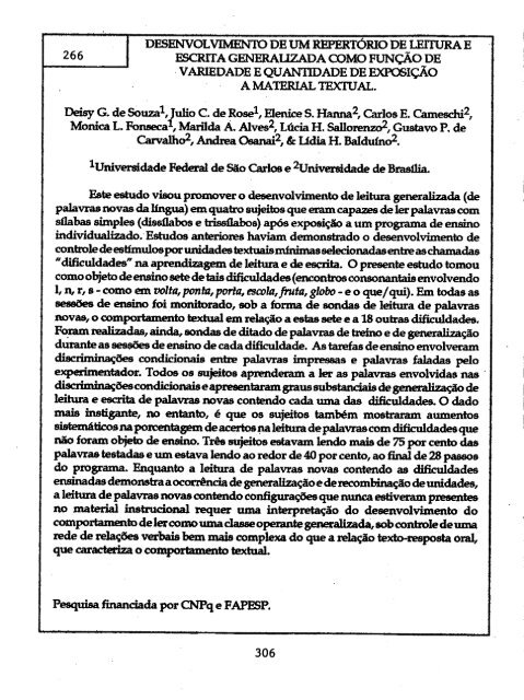 1993 - Sociedade Brasileira de Psicologia