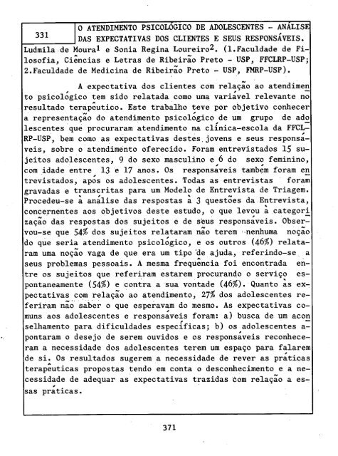 1993 - Sociedade Brasileira de Psicologia