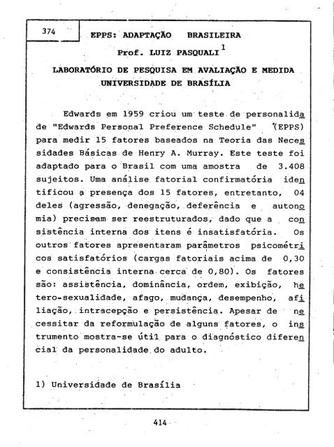 1993 - Sociedade Brasileira de Psicologia