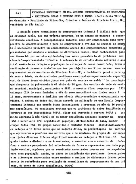 1993 - Sociedade Brasileira de Psicologia