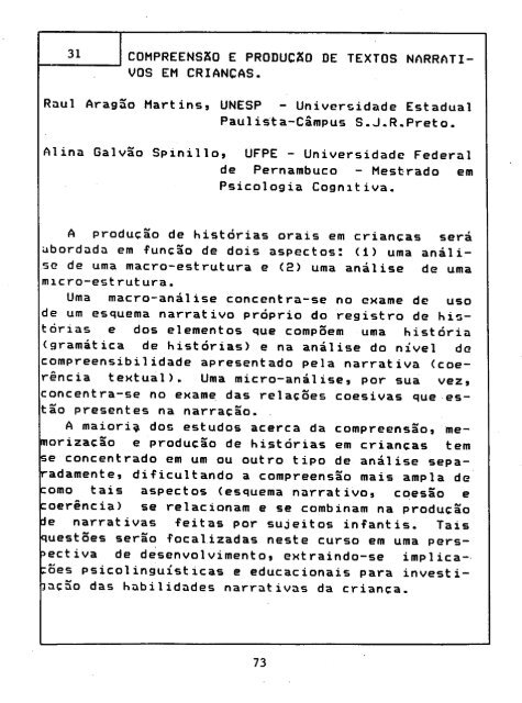 1993 - Sociedade Brasileira de Psicologia