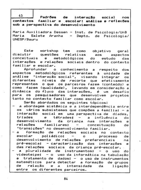 1993 - Sociedade Brasileira de Psicologia