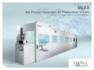 Wet Process Equipment for Photovoltaic Si-Cells - stangl.de