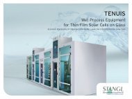 TENUIS - Singulus Technologies AG