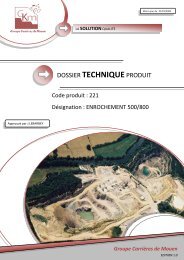 Enrochements 500 / 800 kg - Groupe CarriÃ¨re de Mouen