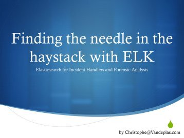 Finding_the_Needle_in_the_Haystack_with_FLK_Christophe_Vandeplas