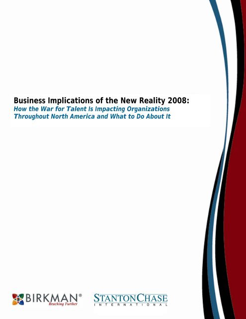Business Implications of the New Reality 2008: - Stanton Chase ...