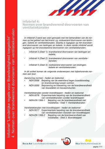 Infobrief âLandelijke regels voor Brandveiligheid toegelichtâ : 4 ...