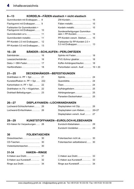 Prospekt - Stapelberg GmbH