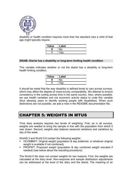 multinational time use study user's guide and documentation