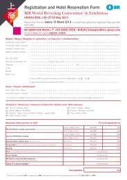 Registration and Hotel Reservation Form - BIR