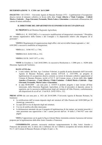 det_C3354_26_11_09 - Agricoltura - Regione Lazio