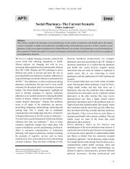 APTI ijopp - Indian Journal of Pharmacy Practice