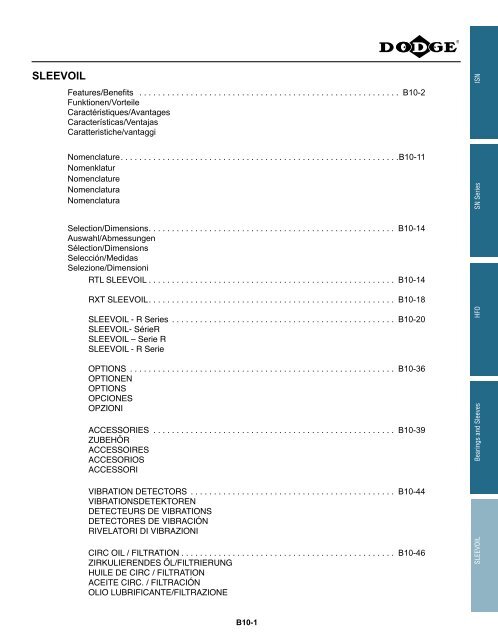 katalog eingebaute lager catalogue des roulements montes ...