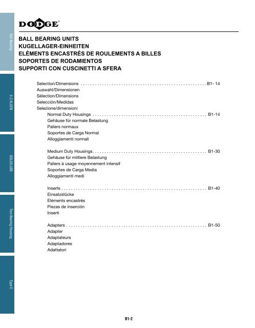 katalog eingebaute lager catalogue des roulements montes ...