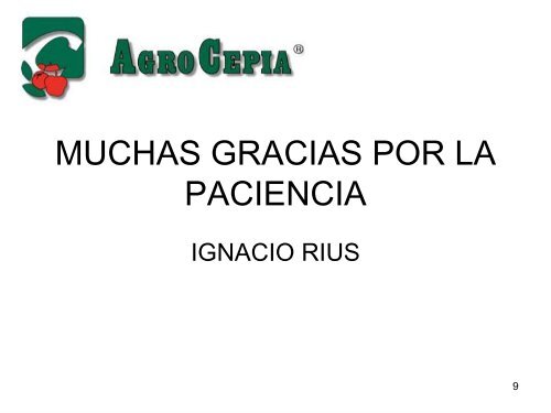Ignacio Rius, Gerente General - Agrocepia S.A. - Amcham Chile