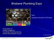 Moreton Bay Regional Council - Master Plumbers Association of ...