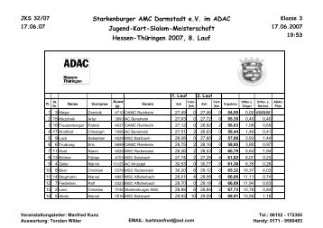 Starkenburger AMC Darmstadt e.V. im ADAC Jugend-Kart-Slalom ...