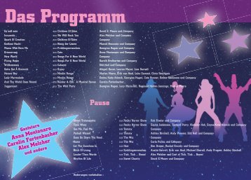 Das Programm - Starlight Express