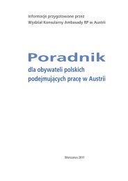 Poradnik dla obywateli polskich podejmujÄcych pracÄ w Austrii