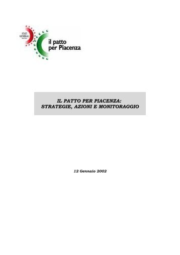 Piano Strategico "Patto per Piacenza"