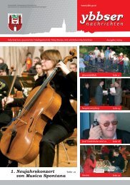 1. Neujahrskonzert von Musica Spontana - Gemeinde Ybbs