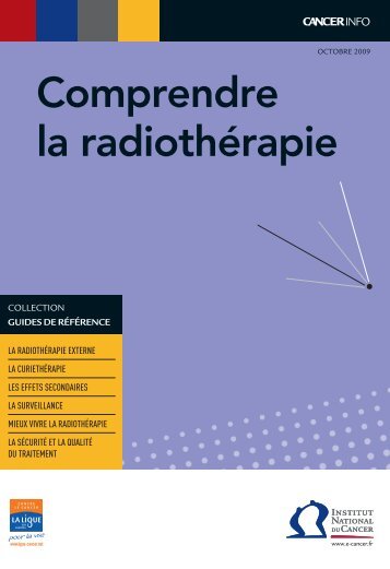 Comprendre la radiothÃ©rapie - Institut National Du Cancer