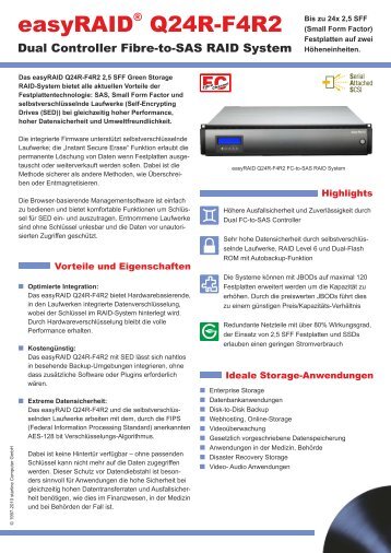 easyRAID Q24R-F4R2 Datenblatt (PDF) - starline Computer GmbH