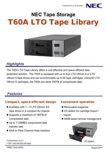 NEC Tape Storage