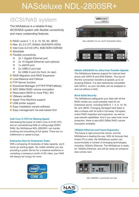 NASdeluxe NDL-2800SR+ Datasheet - starline Computer GmbH