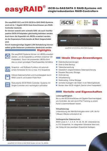 easyRAID Q12S-4GR2 Datenblatt (PDF) - starline Computer GmbH