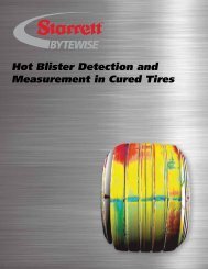 Hot Blister Detection and Measurement in Cured Tires - Starrett