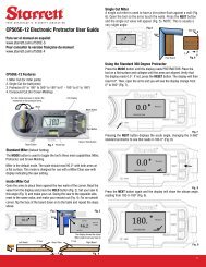 CP505e-12 electronic Protractor user guide - Starrett