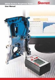 SR200 Surface Roughness Tester User Manual - Starrett