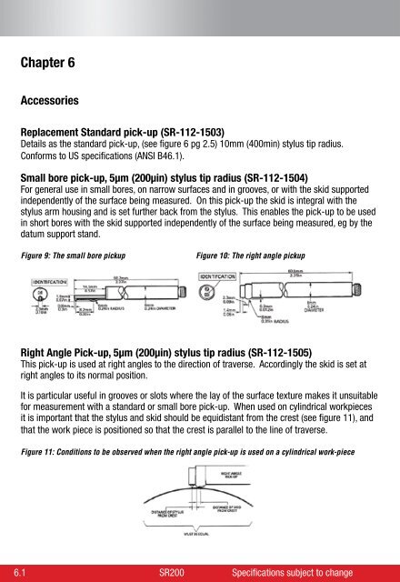 SR200 Surface Roughness Tester User Manual - Starrett
