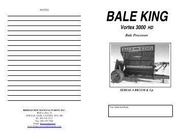 BALE KING - Degelman