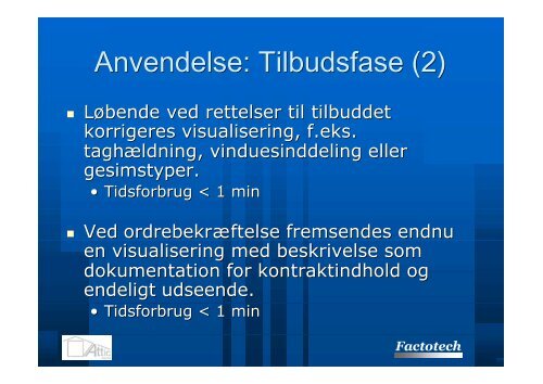 Eksempler på konfigurering af bygningskomponenter