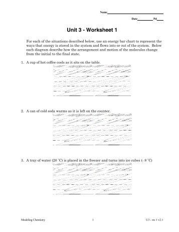 Unit 3 - Worksheet 1