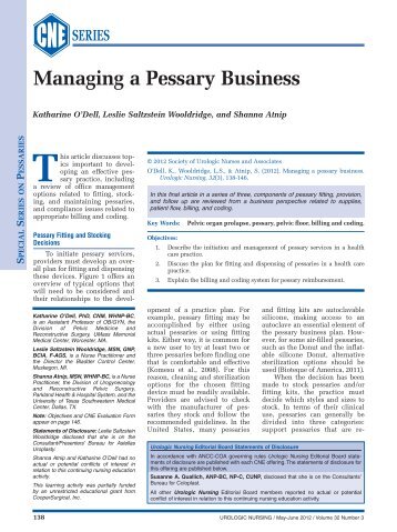 Managing a Pessary Business - SUNA