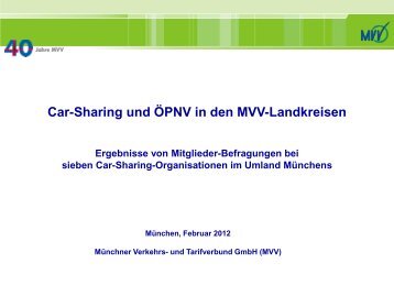 Car-Sharing und ÖPNV in den MVV-Landkreisen - STATTAUTO ...