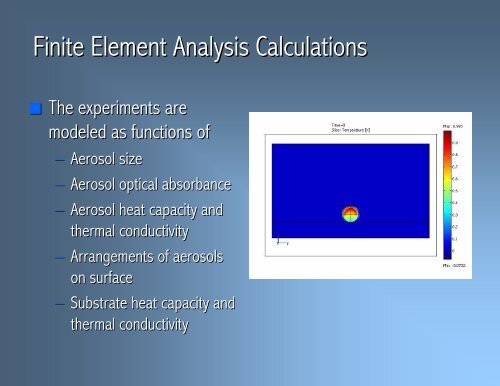 Photothermal Deflection Spectroscopy of Collected Aerosols