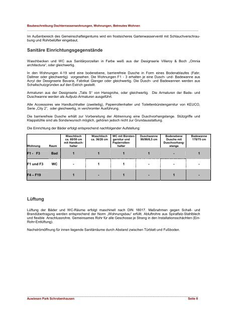 111207 Baubeschreibung F Entwurf - STAUCH Bau GmbH