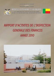 rapport d'activites de l'inspection generale des finances annee 2010