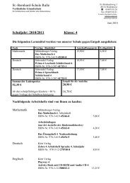 St.-Bernhard-Schule Rulle Schuljahr: 2010/2011 Klasse: 4