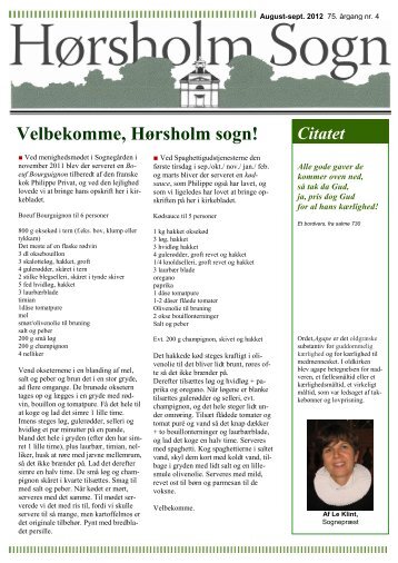 Velbekomme, Hørsholm sogn! - this is the default web page for this ...
