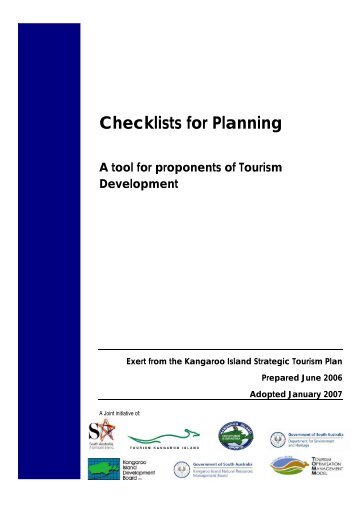 Tourism Development - a checklist for proponents - Kangaroo Island ...