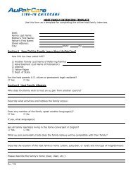 HOST FAMILY INTERVIEW TEMPLATE Use this form as a ... - Home