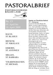 Pastoralbrief 05.04. - 19.04.09 - Kath. Pfarrei St. Blasius zu Balve