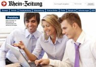 Preisliste - Rhein-Zeitung