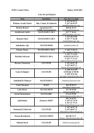 Liste des participants 2007-09-20 - GD MAROC